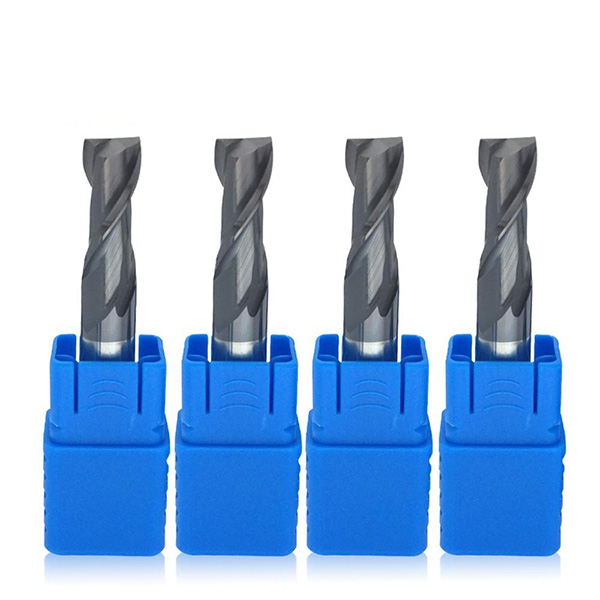 HRC45 Solid Carbide 2 Flute Flat End Mill With TiAlN Coating