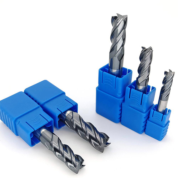 HRC45 Solid Carbide 4 Corner Radius End Mill With TiAlN Coating