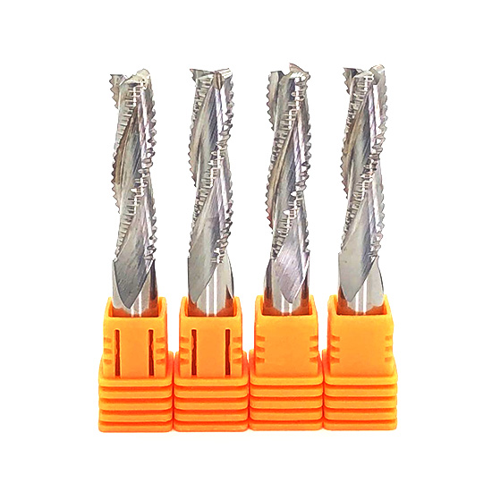 Solid Carbide 3 Flutes Spiral Roughing Router Bits For Woodworking