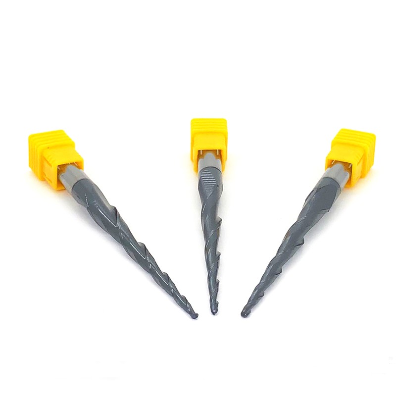 Carbide 10mm Coated Tapered Ball Nose End Mill