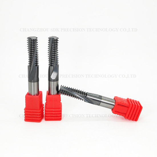 Carbide Full Teeth Threading end mill for Steel HRC58