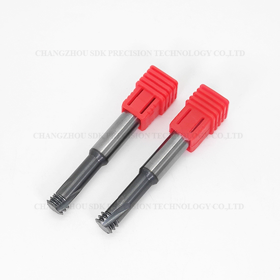 Carbide 3 Teeth Threading end mill for Steel HRC58
