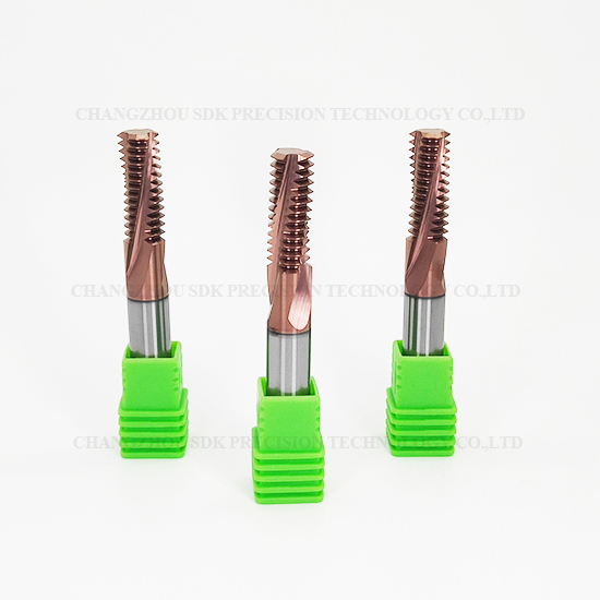 Carbide Full Teeth Threading end mill for Steel HRC68