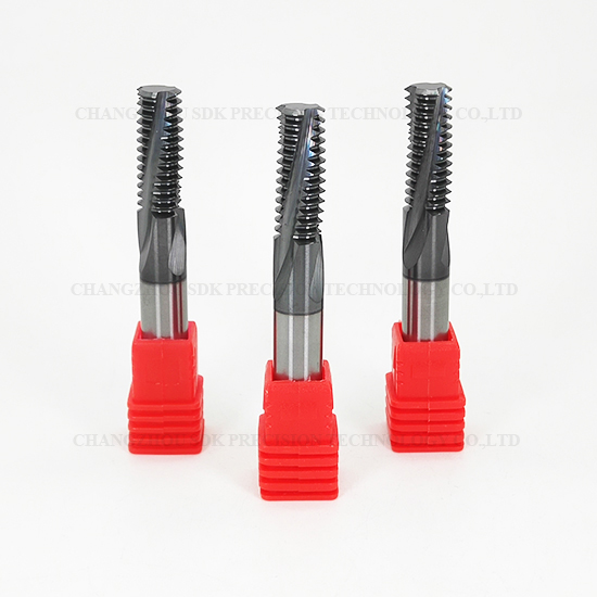 Carbide Full Teeth Threading end mill for Steel HRC58