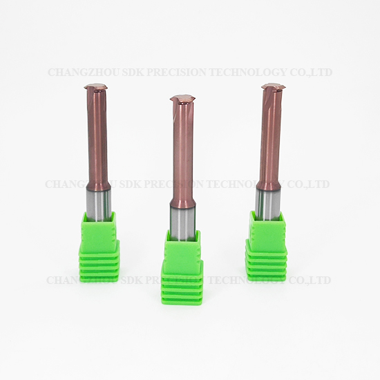 Carbide 1 Teeth Threading end mill for Steel HRC68
