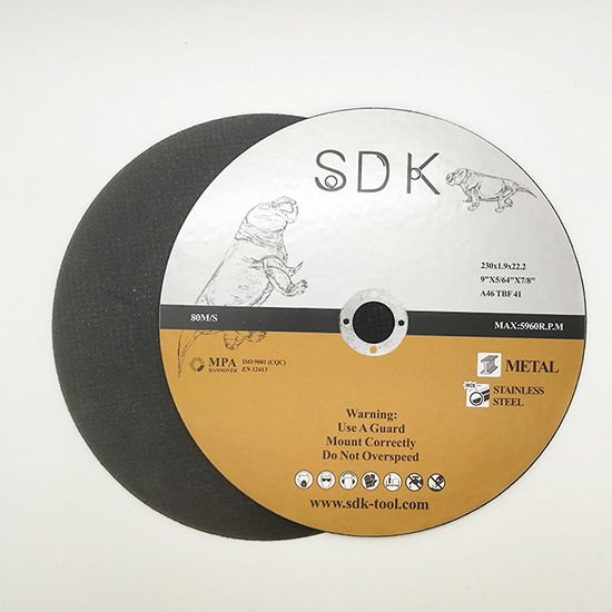 9inch 230*1.9*22.2mm Double Net Cutting Wheel for Stainless Steel