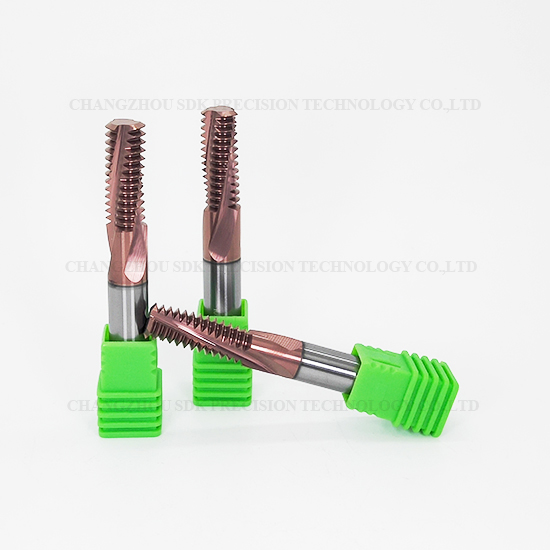 Carbide Full Teeth Threading end mill for Steel HRC68