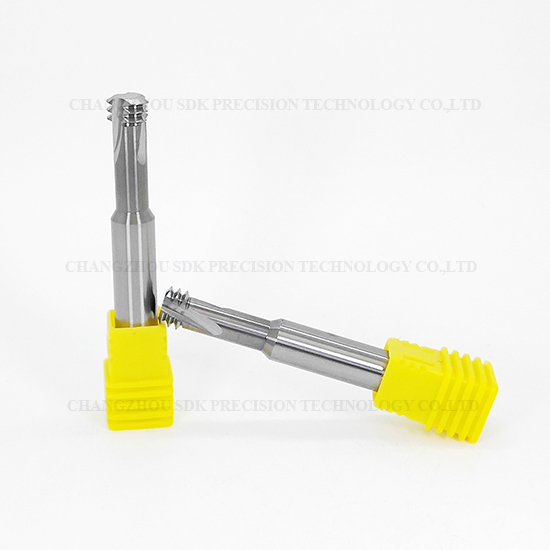 Carbide 3 Teeth Threading end mill for Aluminium HRC58