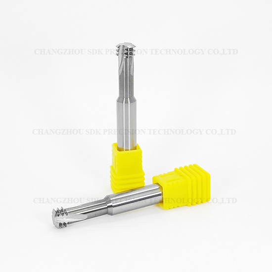 Carbide 3 Teeth Threading end mill for Aluminium HRC58
