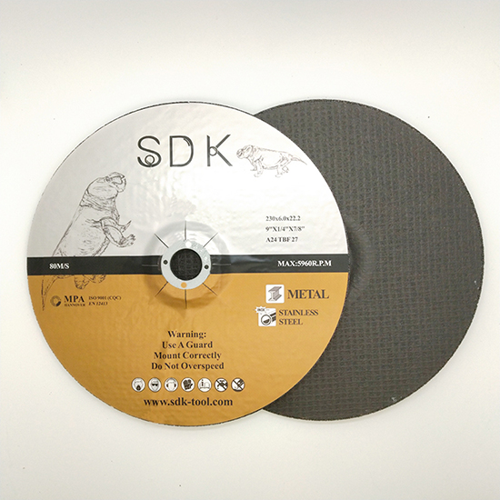 9inch 230*6.0*22.2 Depressed Center Abrasives Grinding Wheel for Metal