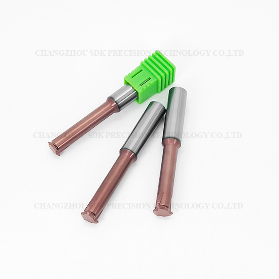 Carbide 1 Teeth Threading end mill for Steel HRC68
