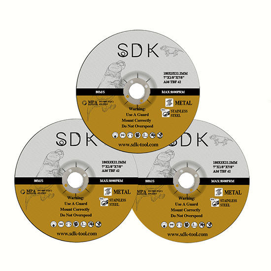 7inch 180322mm Depressed Center Abrasive Metal Cutting Wheel 6