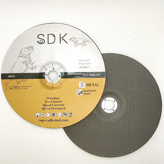 9inch 230*6.0*22.2 Depressed Center Abrasives Grinding Wheel for Metal