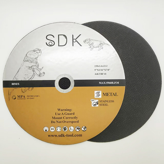 9inch 230*1.6*22.2mm Double Net Cutting Wheel for Stainless Steel 5