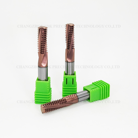 Carbide Full Teeth Threading end mill for Steel HRC68