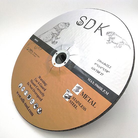 9inch 230*6.0*22.2 Depressed Center Abrasives Grinding Wheel for Metal