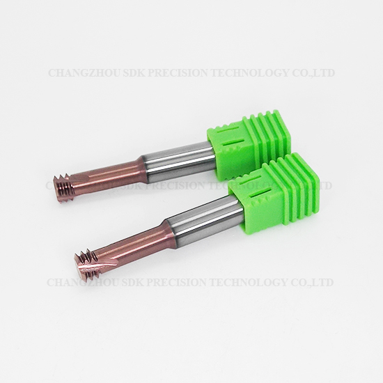Carbide 3 Teeth Threading end mill for Steel HRC68