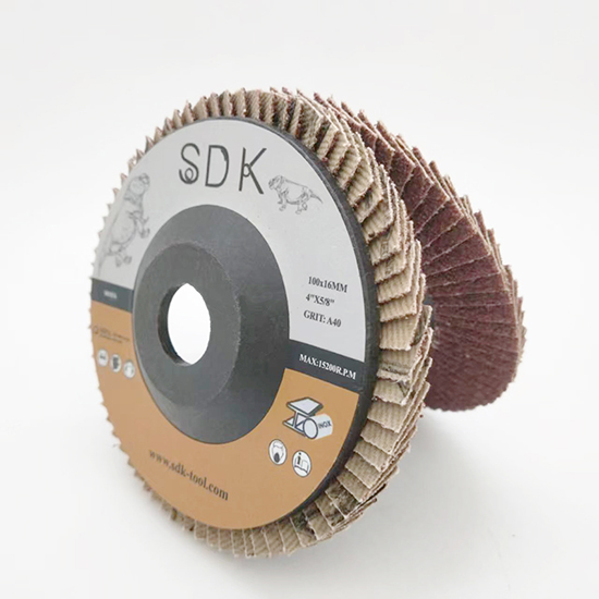 Abrasive 4inch 100*16mm Aluminum Oxide Material Flap Disc for Stainless Steel