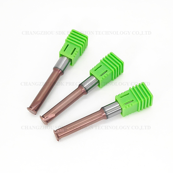 Carbide 1 Teeth Threading end mill for Steel HRC68