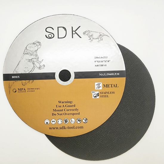 9inch 230*1.6*22.2mm Double Net Cutting Wheel for Stainless Steel 3