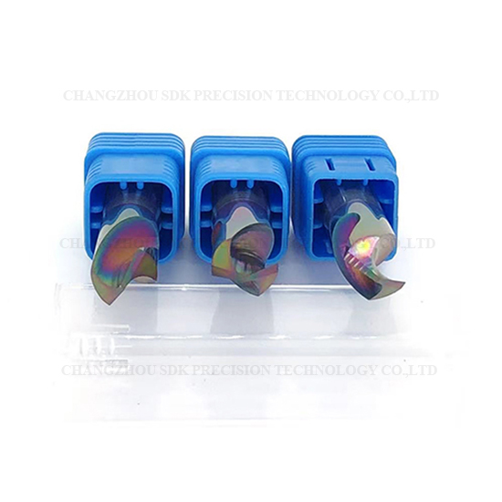 Carbide 60° 90° 120° DLC Coated Chamfer End Mill For Aluminum HRC55